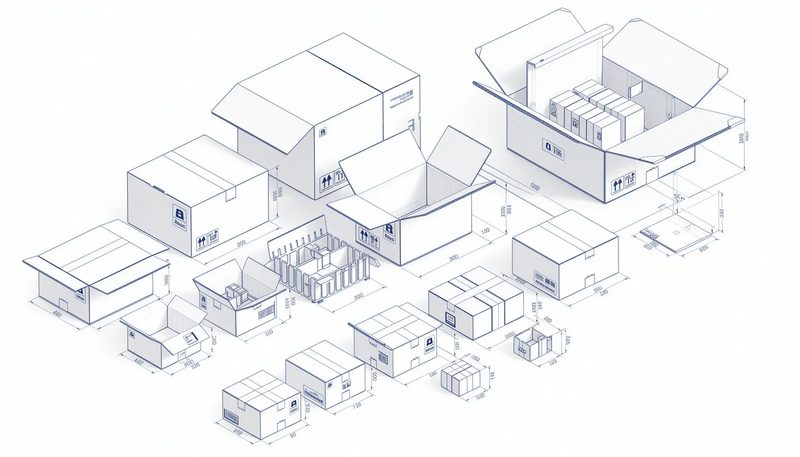 Versandkartons ab 300 mm für verschiedene Branchen, ideal für E-Commerce.