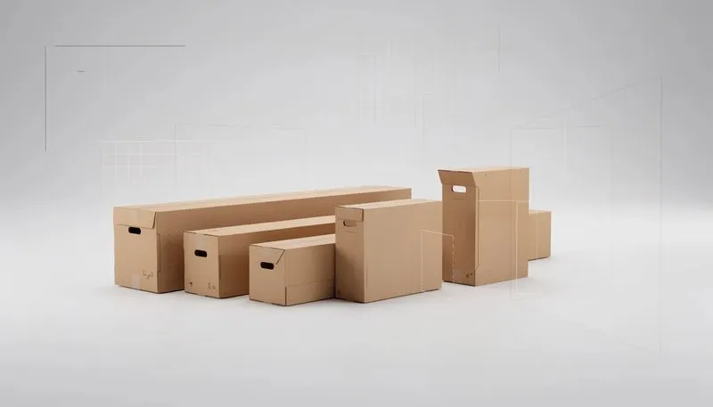 Individuelle Gestaltungsmöglichkeiten für Versandkartons ab 900 mm Länge.