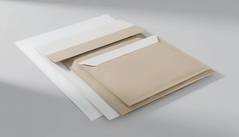 Platzsparende Versandtaschen für optimierte Portokosten.