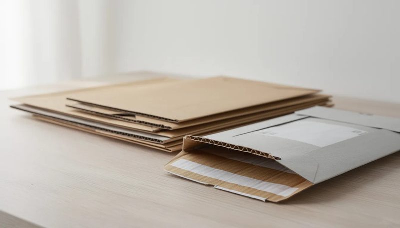 Hochwertige Wellpappe Versandtaschen für Stabilität und Langlebigkeit.