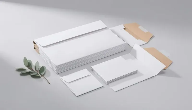 Informationen zu Staffelpreisen und Bestellmöglichkeiten für Versandtaschen aus Wellpappe Weiß.