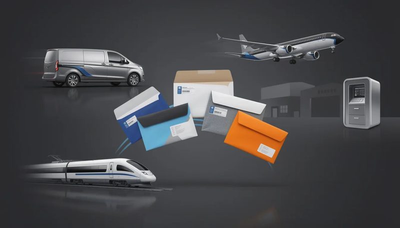 Verschiedene Versandarten für Versandtaschen.