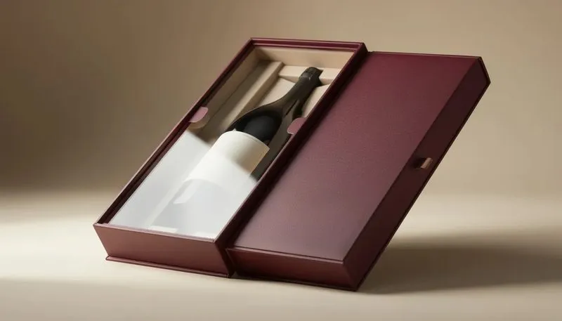 Elegante Wein Geschenkboxen mit Sichtfenster