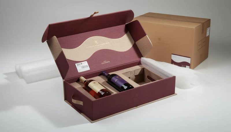 Informationen zu Versand und Lieferung von Geschenkboxen mit Wein.