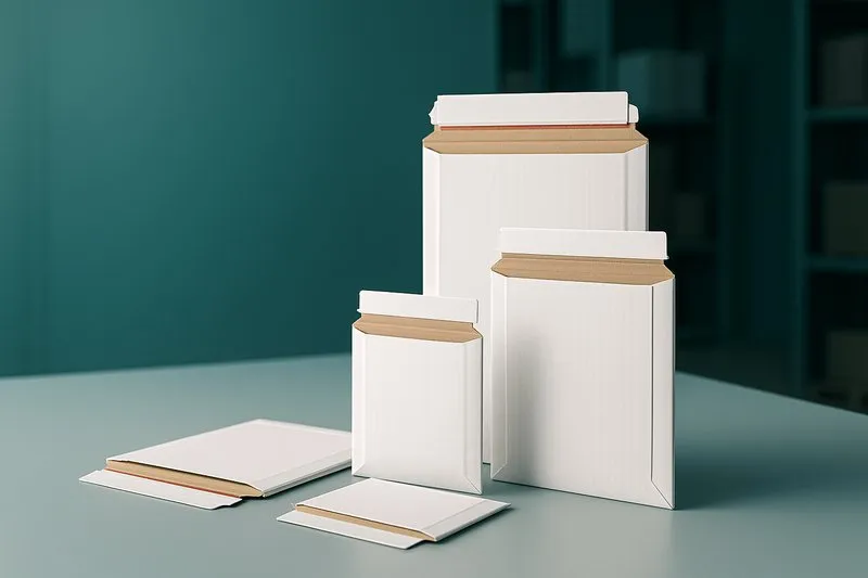 Versandtaschen aus Wellpappe Weiss kaufen - KK Verpackungen