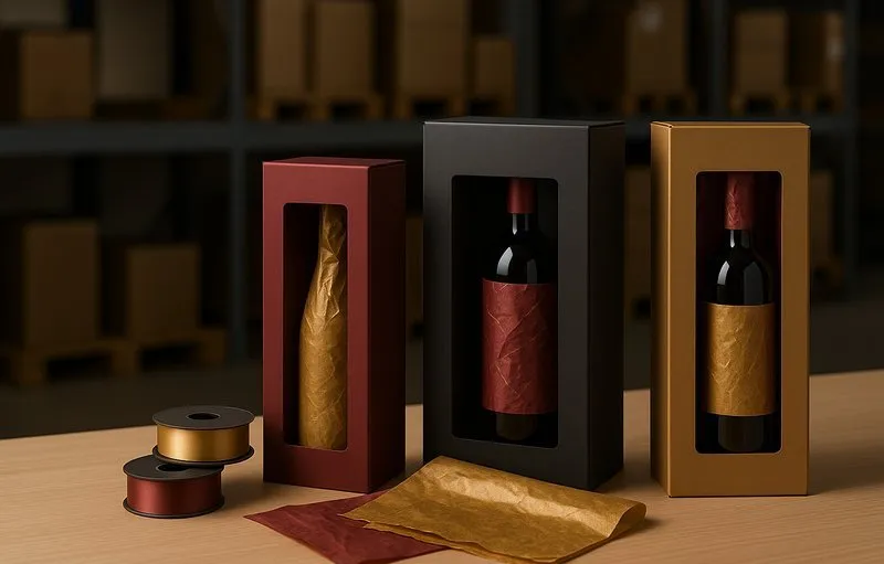 Wein Geschenkbox mit Sichtfenster kaufen - KK Verpackungen