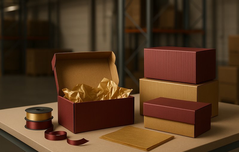 Wein Geschenkbox Offene Welle kaufen - KK Verpackungen