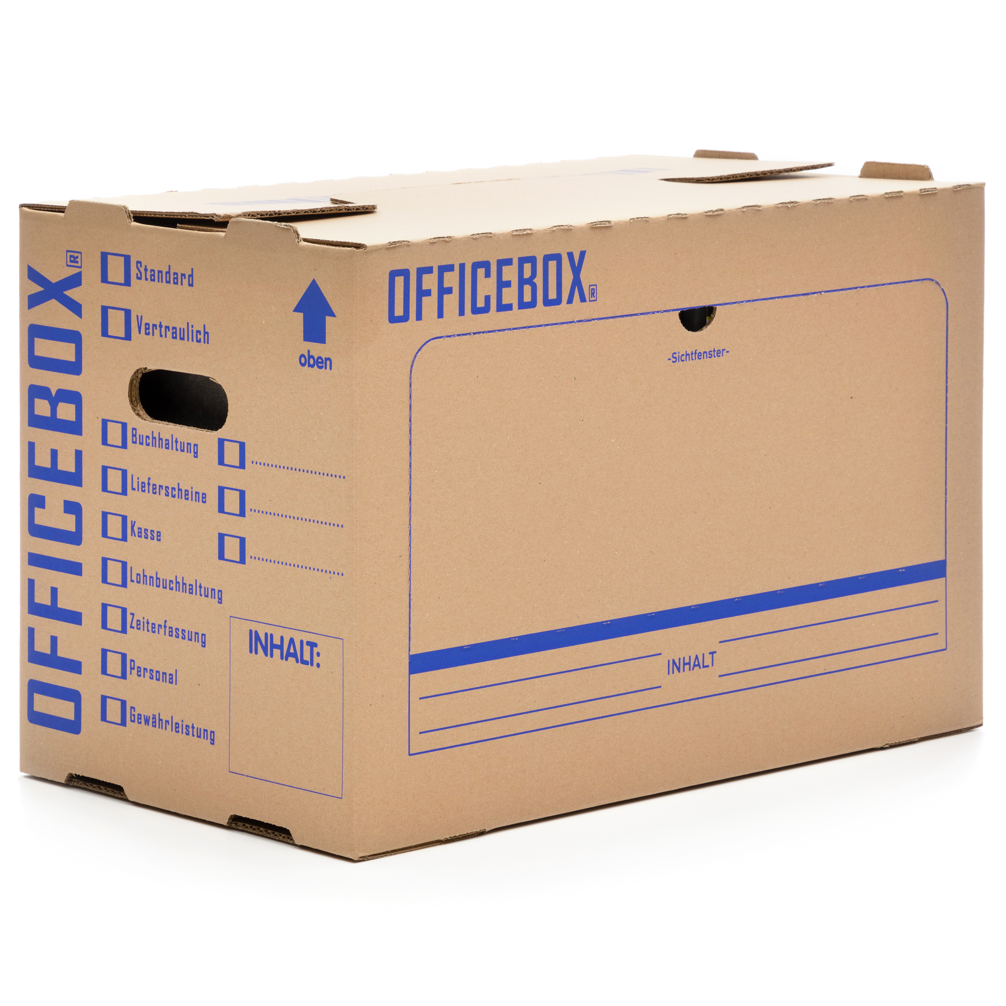 Officebox® Ordnerkarton Archivkarton Archivschachtel Archivbox Aktenkarton