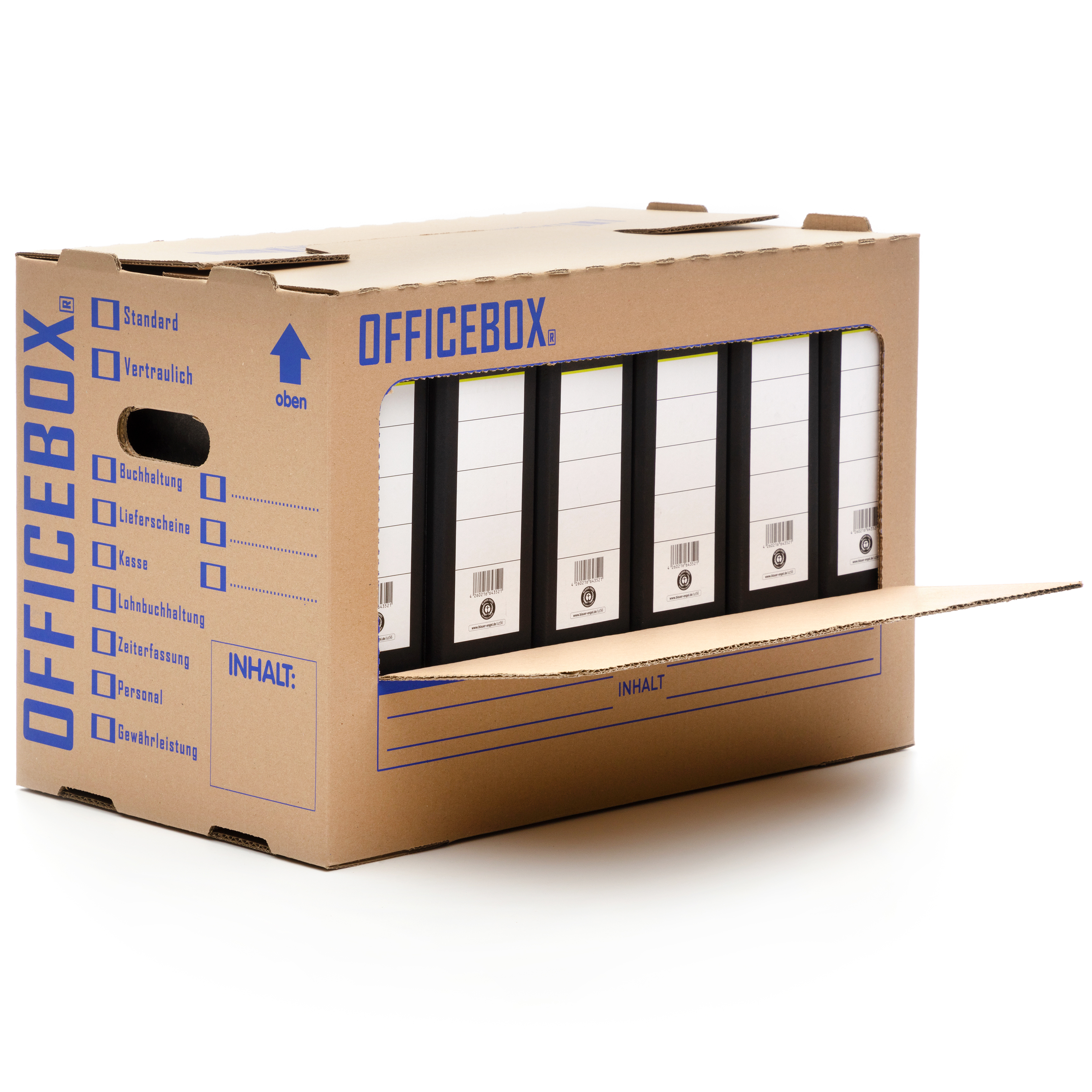 Officebox® Ordnerkarton Archivkarton Archivschachtel Archivbox Aktenkarton - Produktbild 1