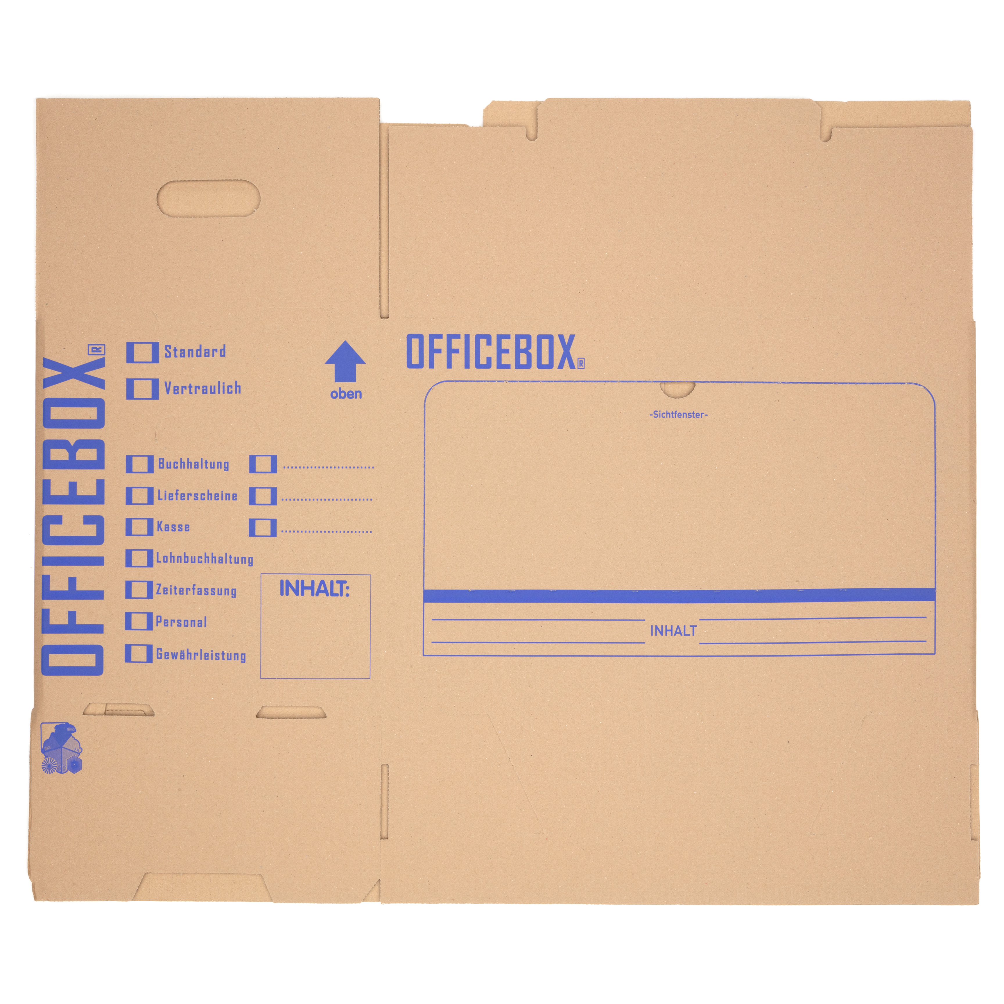 Officebox® Ordnerkarton Archivkarton Archivschachtel Archivbox Aktenkarton - Produktbild 4