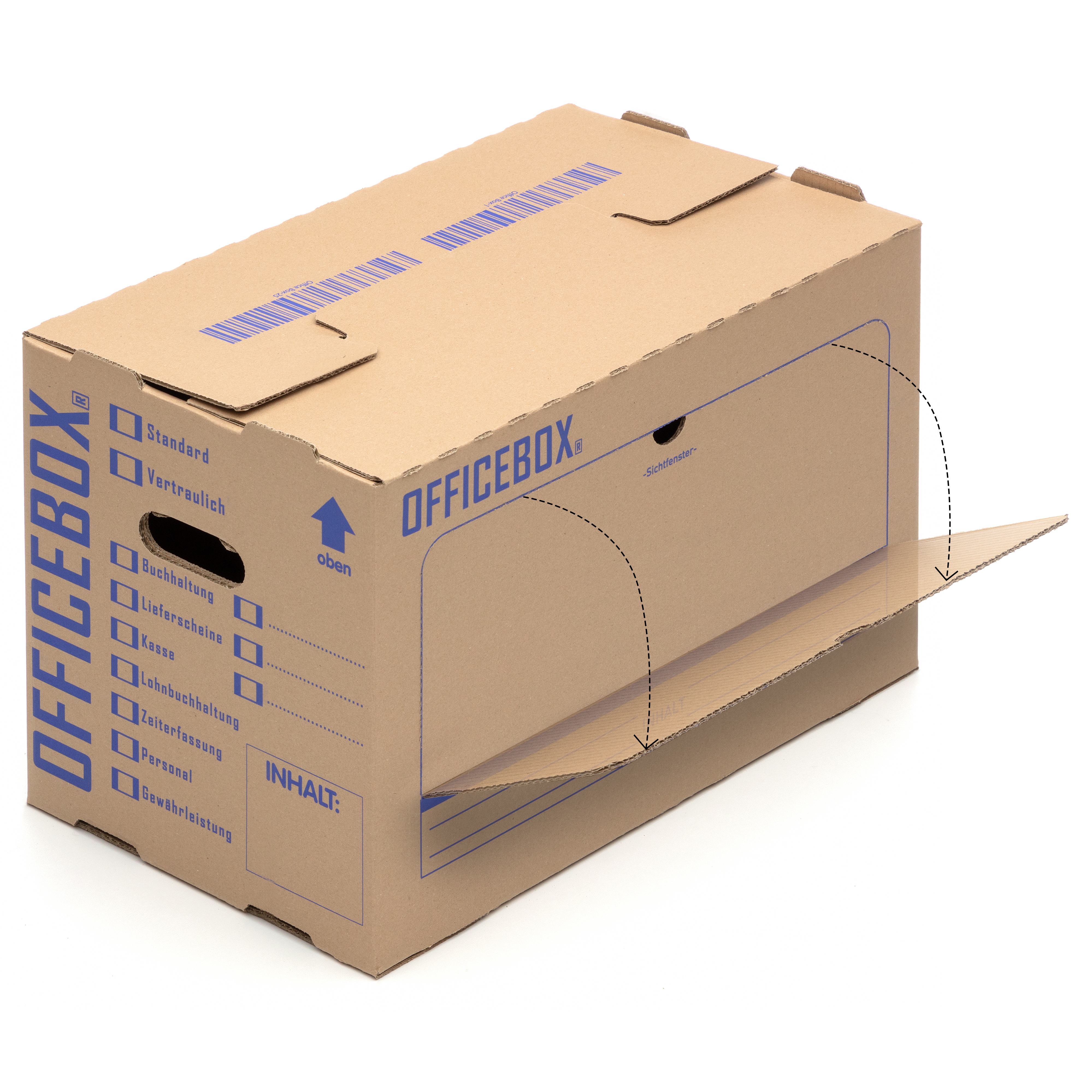 Officebox® Ordnerkarton Archivkarton Archivschachtel Archivbox Aktenkarton - Produktbild 7