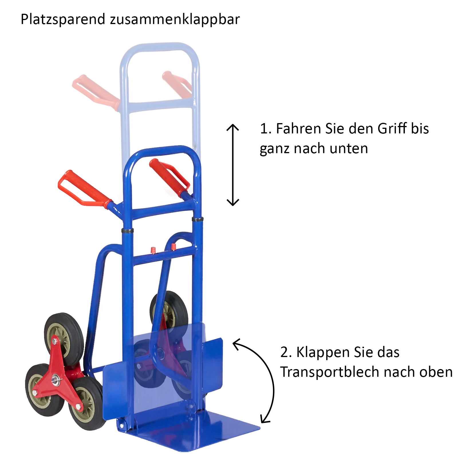 PROFI Treppenkarre Stapelkarre Treppen Sackkarre Transportkarre Treppensteiger