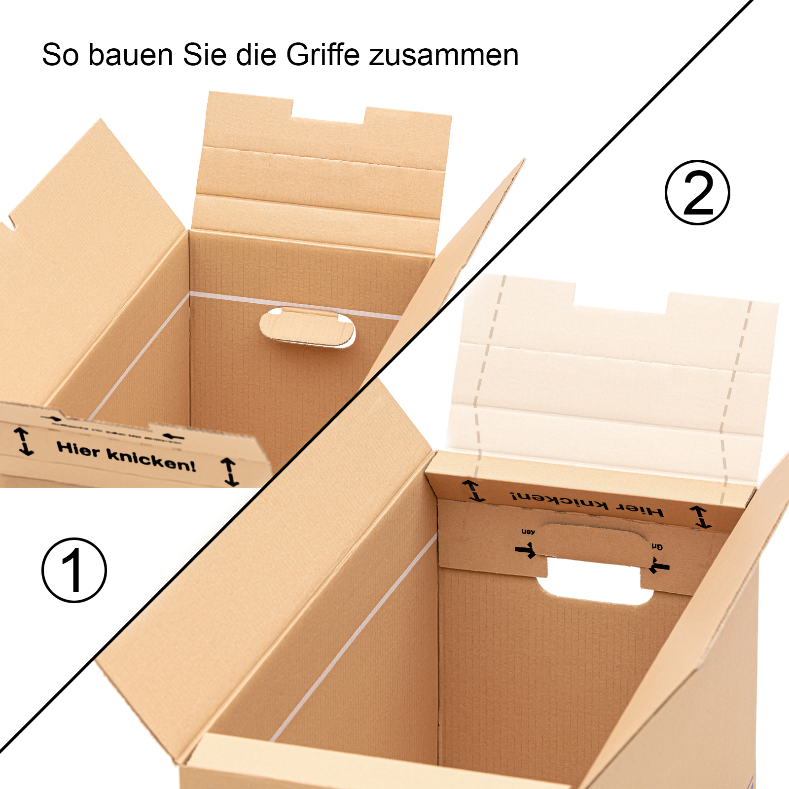 60 UMZUGSKARTONS  MIDORI PROFI 2-WELLIG 630 x 285 x 305 mm stabile Umzugskarton 