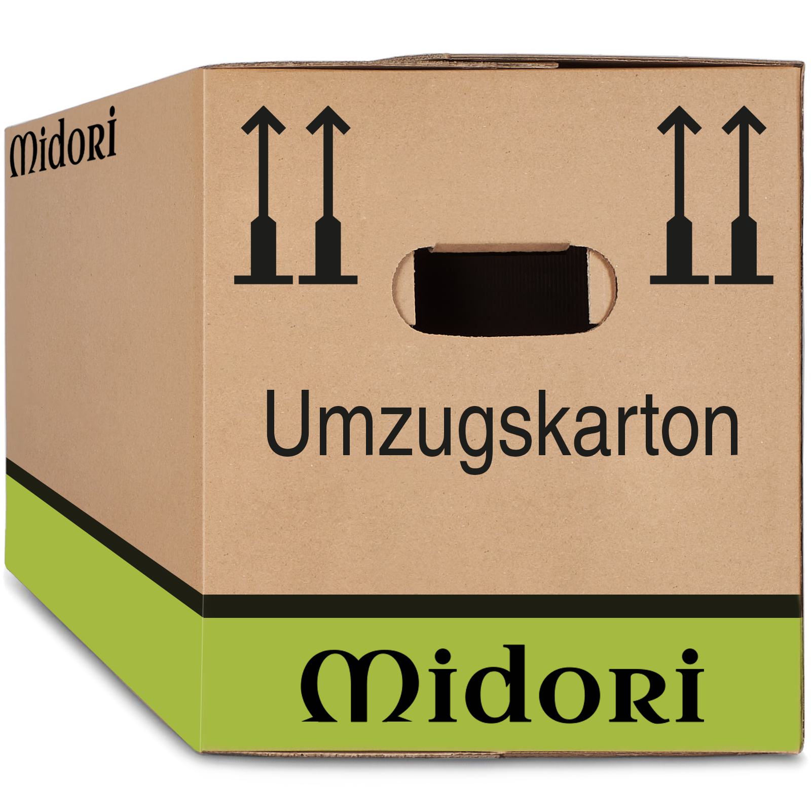 UMZUGSKARTONS MIDORI PROFI 2-WELLIG 630 x 285 x 305mm stabile Umzugskisten