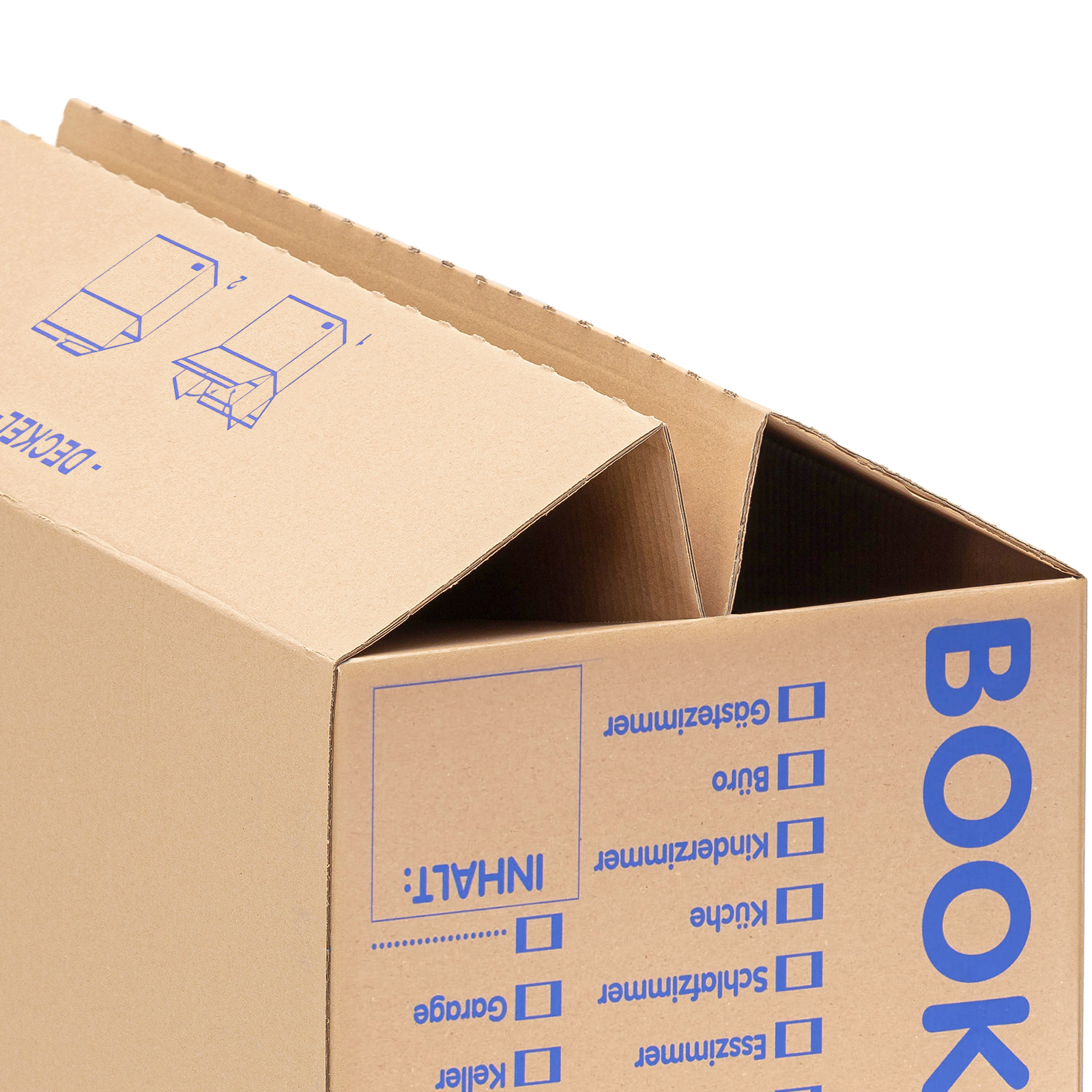 40 Bücherkartons 2-wellig Bookbox Ordnerkartons Archivkartons Midori-Europe 