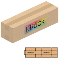 385x110x105 mm zweiwellige Kartons mit Digitaldruck