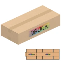 550x250x120 mm einwellige Kartons mit Digitaldruck
