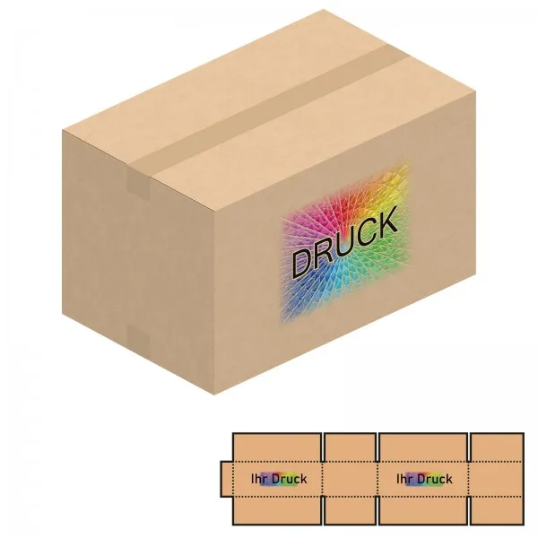 540x340x320 mm zweiwellige Kartons mit Digitaldruck