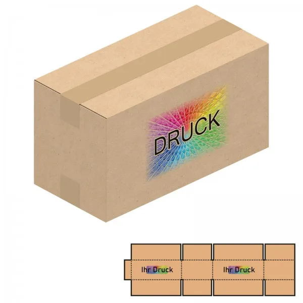 270x130x145 mm einwellige Kartons mit Digitaldruck