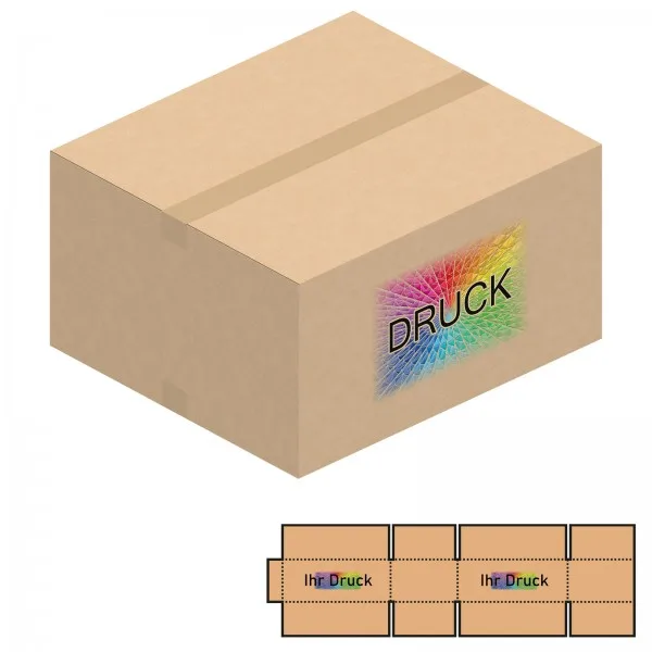 610x540x160-330 mm einwellige Kartons mit Digitaldruck