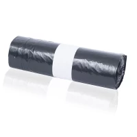 Müllsack 60 L mit Zugband Müllbeutel 680 x 730 + 50 mm schwarz