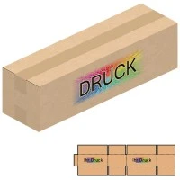 385x110x105 mm zweiwellige Kartons mit Digitaldruck