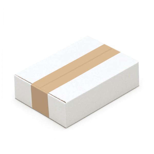 Faltkarton 215 x 150 x 55 mm Weiß einwellige Kartons