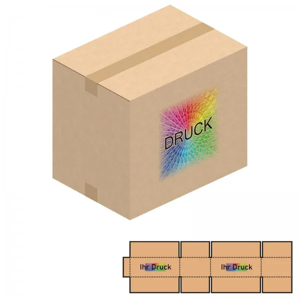 694x494x588 mm einwellige Kartons mit Digitaldruck