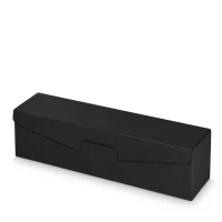 Präsentkarton für 1 Flasche 380x95x90 mm Kraftpapier Schwarz
