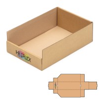 300x200x100 mm Regalkarton (Außenmaß) mit Digitaldruck