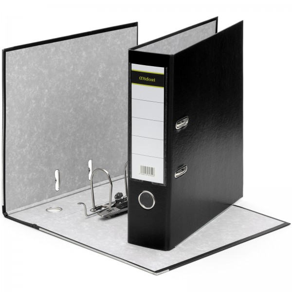 Ordner A4 8 cm PP Kunststoff Schwarz Aktenordner Briefordner