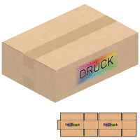 310x215x100 mm einwellige Kartons A4+ mit Digitaldruck
