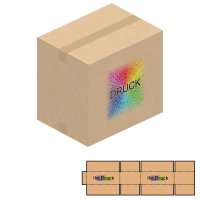 380x280x350 mm zweiwellige Kartons mit Digitaldruck