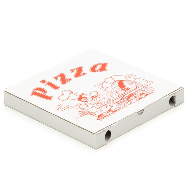 Pizzakarton 240 x 240 x 30 mm "Cuboxale" Weiß