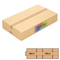 750x430x130 mm einwellige Kartons mit Digitaldruck