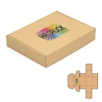 500x400x90 mm einwellige Faltschachtel mit Digitaldruck