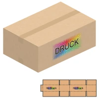 585x385x220 mm zweiwellige Kartons mit Digitaldruck
