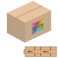 780x580x500 mm zweiwellige Kartons mit Digitaldruck