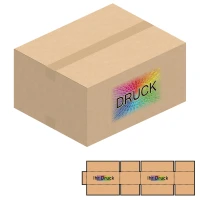 500x400x250 mm zweiwellige Kartons mit Digitaldruck