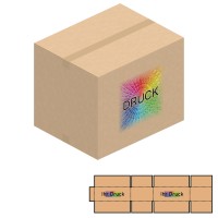 600x480x485 mm zweiwellige Kartons mit Digitaldruck