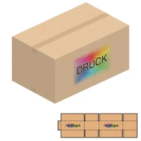 800x500x400 mm einwellige Kartons mit Digitaldruck