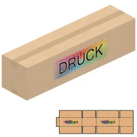 1200x300x300 mm zweiwellige Kartons mit Digitaldruck