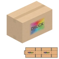 460x260x260 mm einwellige Kartons mit Digitaldruck