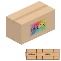 600x300x300 mm zweiwellige Kartons mit Digitaldruck