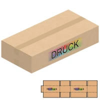 586x286x122 mm zweiwellige Kartons mit Digitaldruck