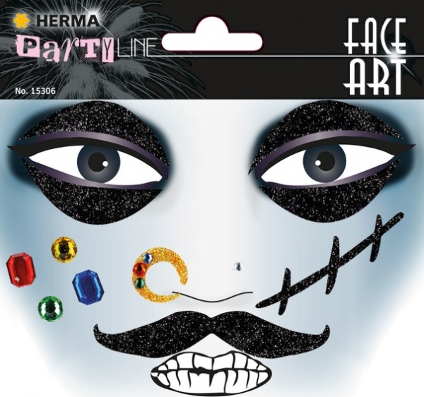 HERMA 15306 5x Face Art Sticker Pirat