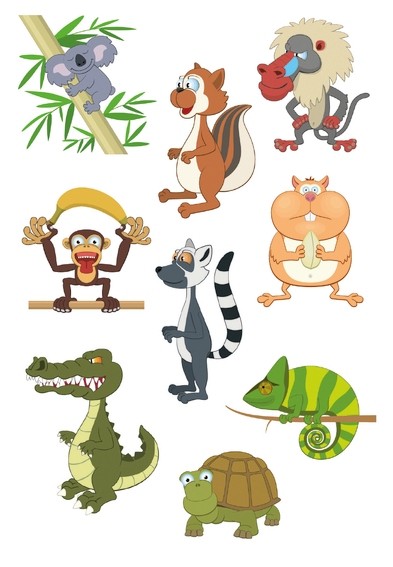 HERMA 3063 10x Sticker DECOR Zoo-linge