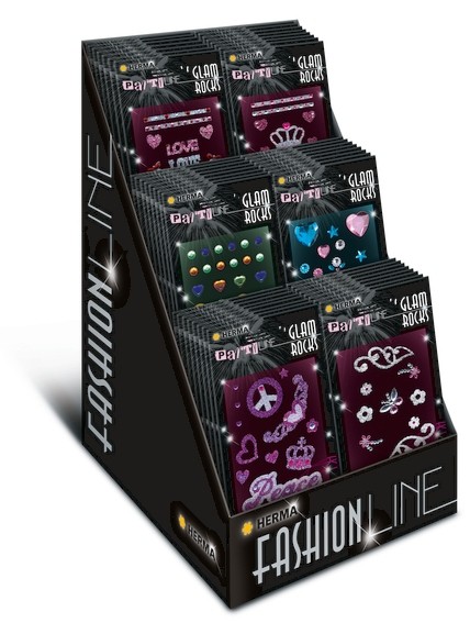 HERMA 6632 Display Sticker GLAM ROCKS II, 80 Pack.