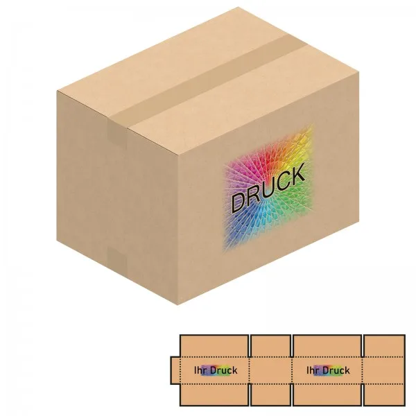 430x310x300 mm zweiwellige Kartons A3+ mit Digitaldruck