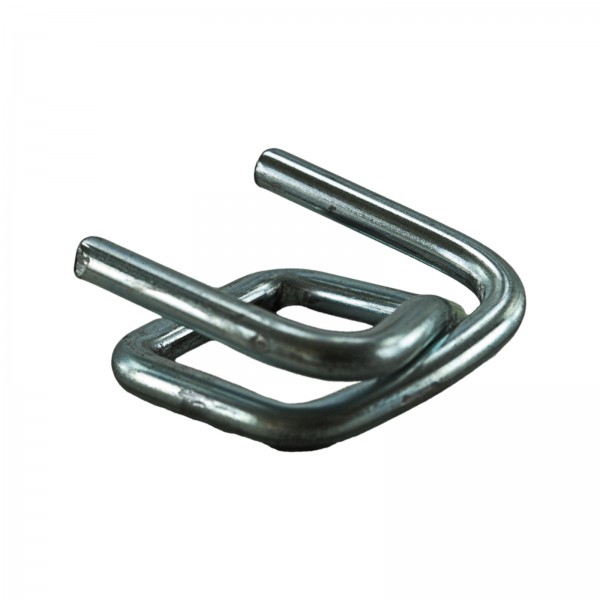 100x 13 mm Metallklemmen verzinkt für Textil Umreifungsband